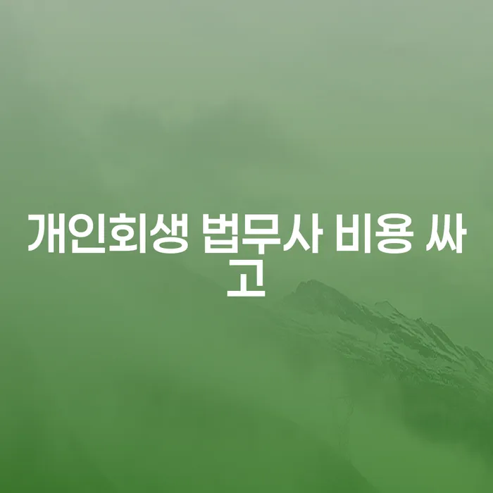 채무불이행자 개인회생으로 해결방법 과정을