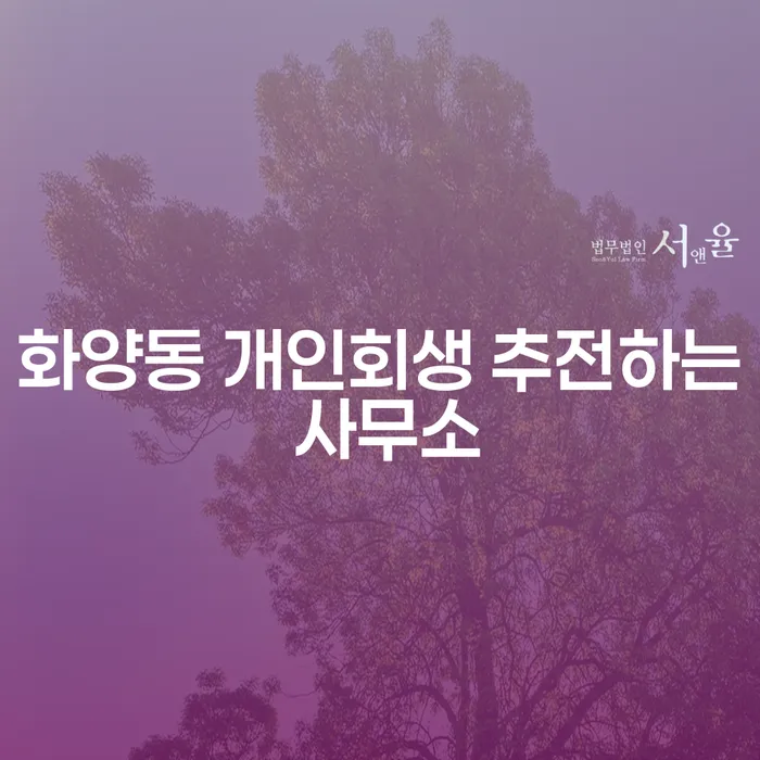화양동 개인회생 추전하는 사무소