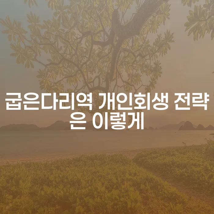 굽은다리역 개인회생 전략은 이렇게