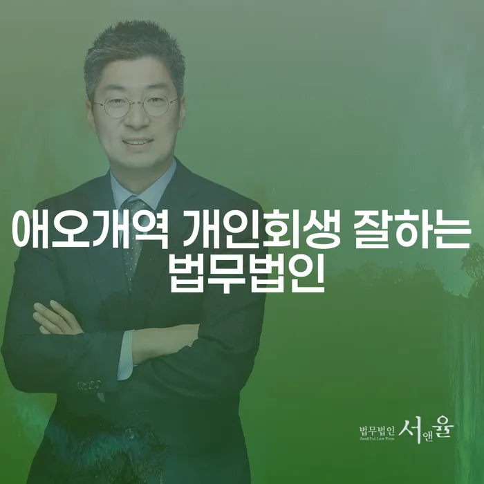 애오개역 개인회생 잘하는 법무법인