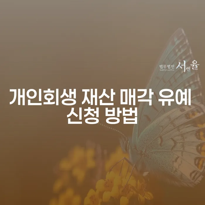 개인회생 재산 매각 유예 신청 방법은 어떻게 진행될까?