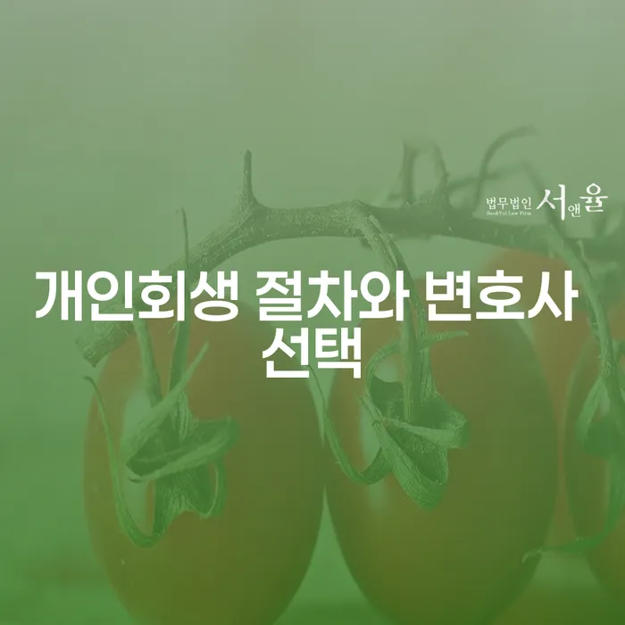 개인회생 절차와 변호사 선택: 어떻게 해야 할까요?