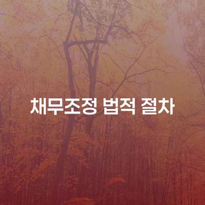 채무조정 법적 절차: 어떻게 시작하고 무엇을 기대해야 할까요?