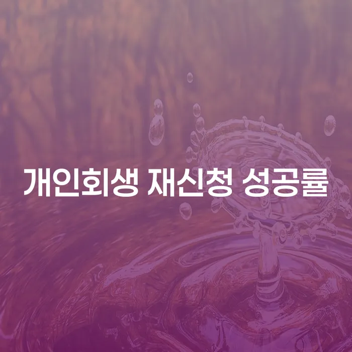 개인회생 재신청 성공률은 어떻게 높일 수 있을까요?
