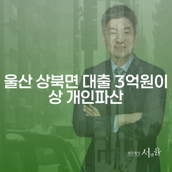 울산 상북면 대출 3억원 이상, 개인파산이 필요한 상황인가요?