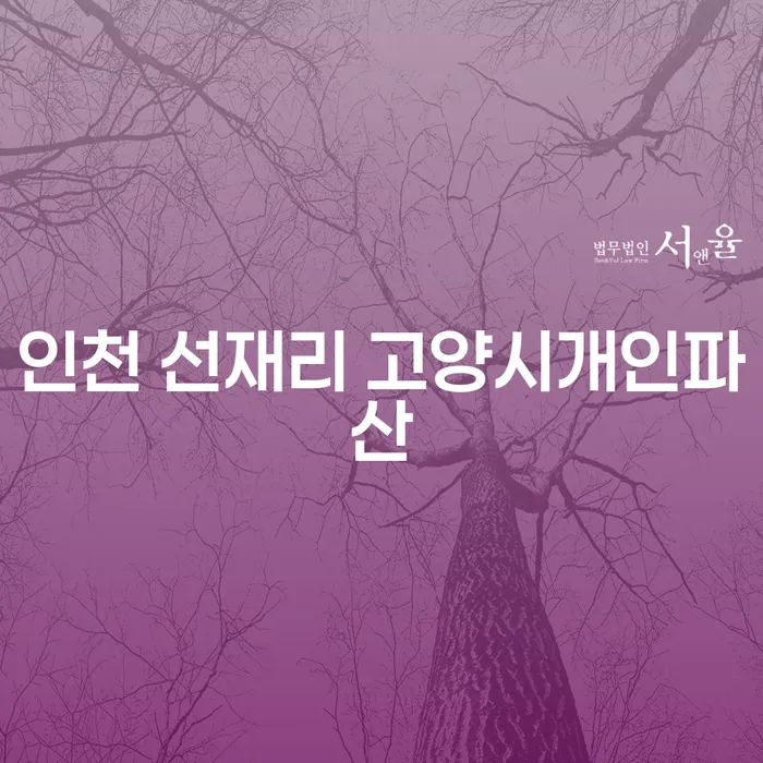 왜 인천 선재리와 고양시에서 개인파산을 고려해야 할까요?