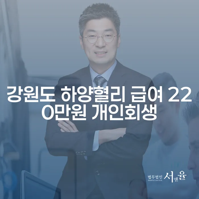 강원도 하양혈리에서 급여 220만원으로 개인회생 가능한가요?